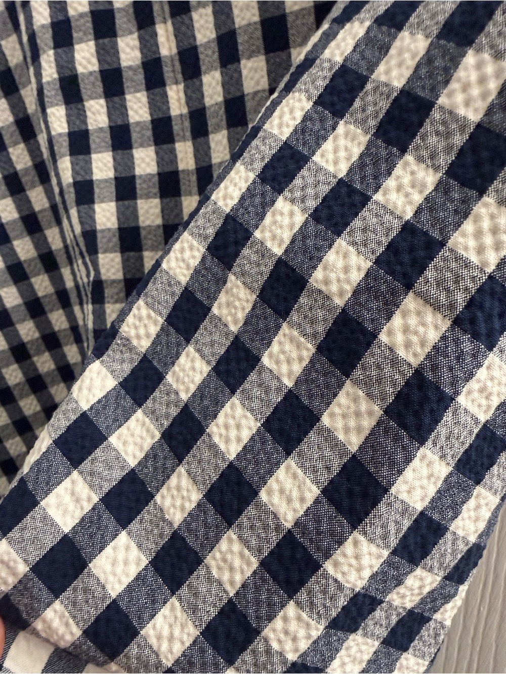 NWT! Veronica Beard Aila Gingham Square-Neck Midi Dress in Navy and White - Picture 7 of 12